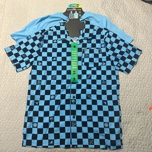 Hurley youth boys button down shirt & tee set blue XL 18/20